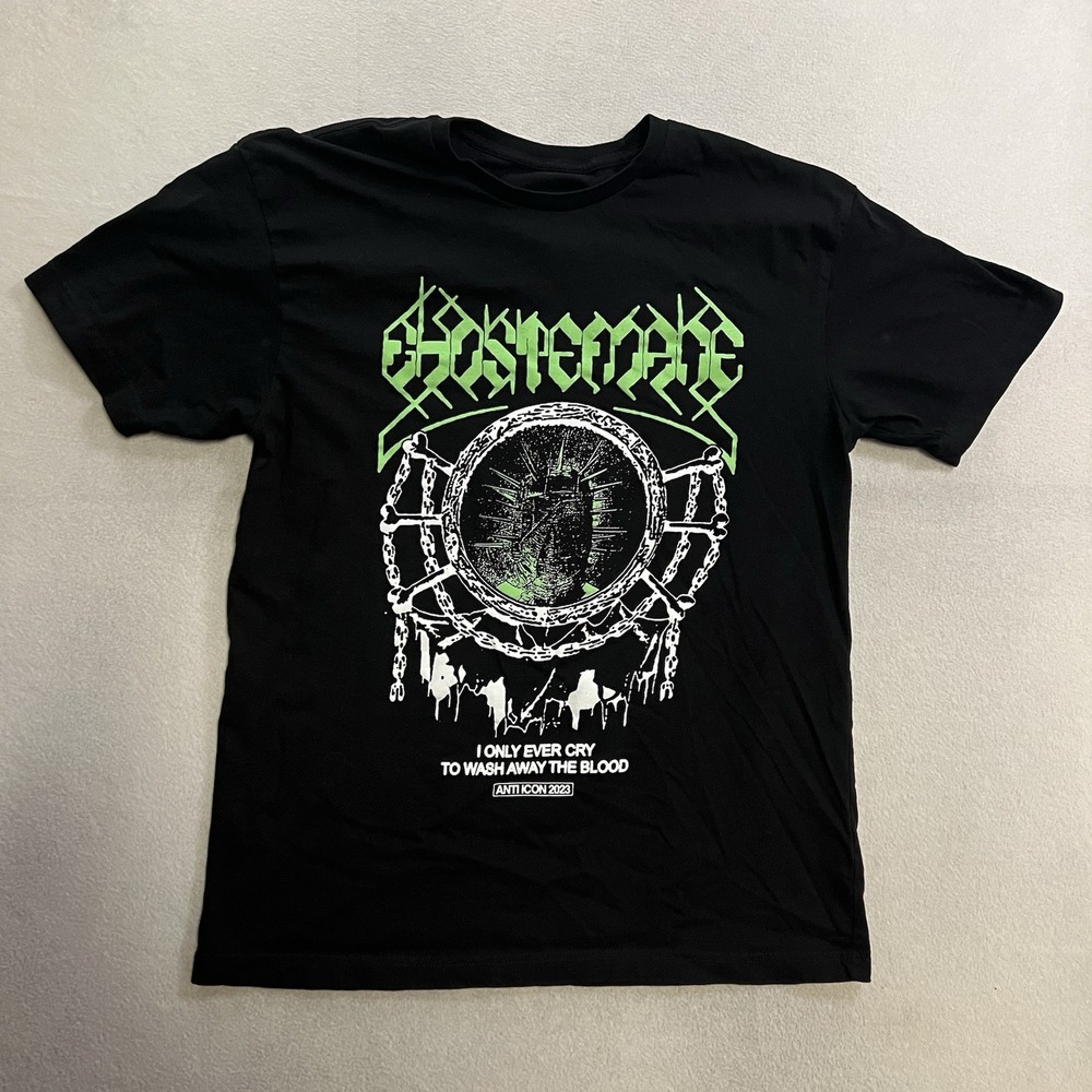 Ghostemane I Only Ever Cry Anti Icon 2023 Band T-Shirt Men's Size Large Rap Tee